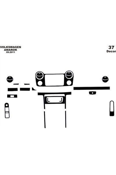 Marscockpitdesign فولكس واجن اماروك كونسول-توردو 2010- 37 قطعة