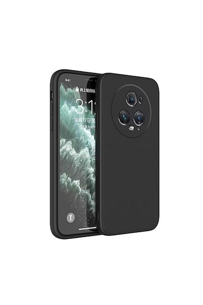 Dali Protective Case for Honor Magic5 Pro, Thin Case, Silicone, Black