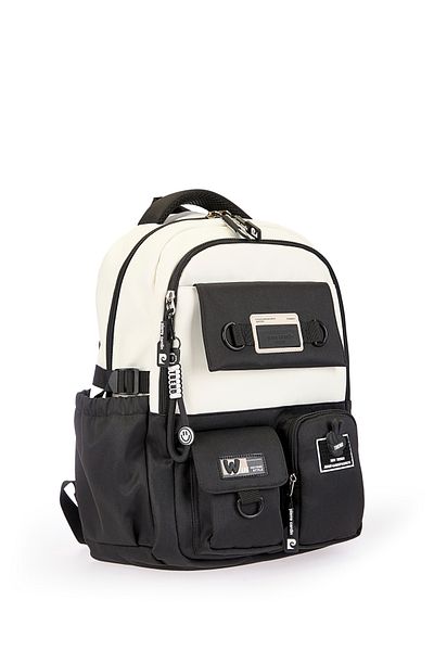 Pierre Cardin Unisex Children's Multi-Eye Backpack School Bag 07Pc18828