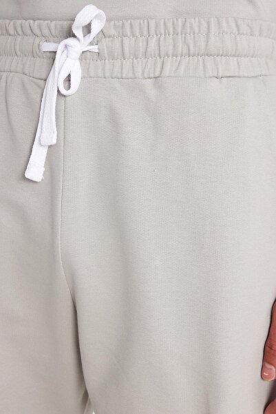 Tudors Relax Fit Comfortable Cut 100% Cotton Lightweight Thick Special Design Men's Gray Shorts Tracksuit Set