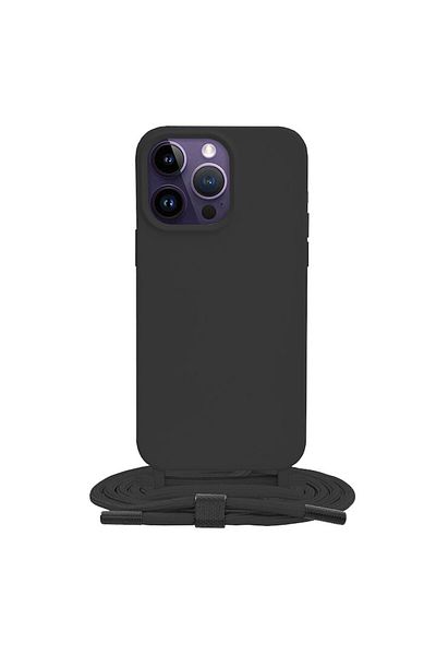 dalip Protective Case Compatible with Apple iPhone 14 Pro Max, Crossbody Lanyard, 170cm Strap, Black