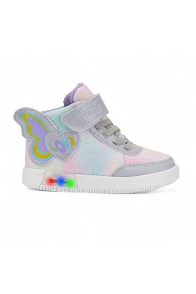 ROCKY SPORT Love Patterned Orthopedic Comfortable Non-Slip Sole Style Girl's Lighted Sneaker