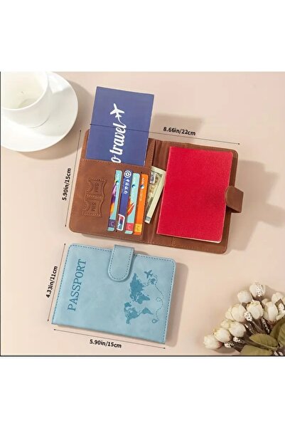 ORGANICYOU Shanghai Rfid Multifunctional Travel Passport Book, Card Holder, Wallet, Id Card