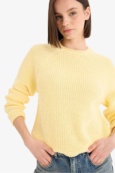 DeFacto Coool Regular Fit Pulover cu Guler Rotund L2567AZ25WN