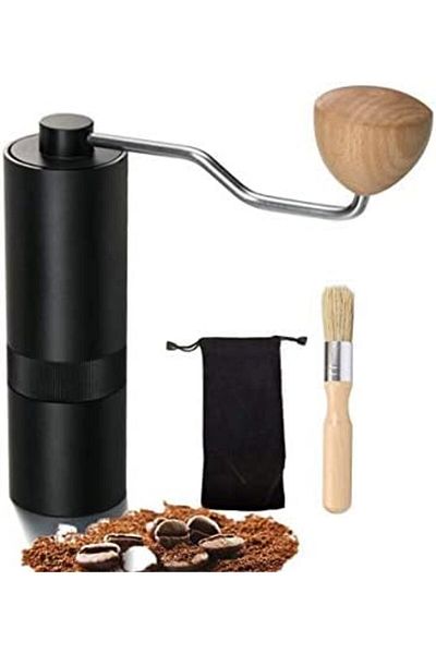 lixas HazelJJ Manual Coffee Grinder, Stainless Steel Conical Burr