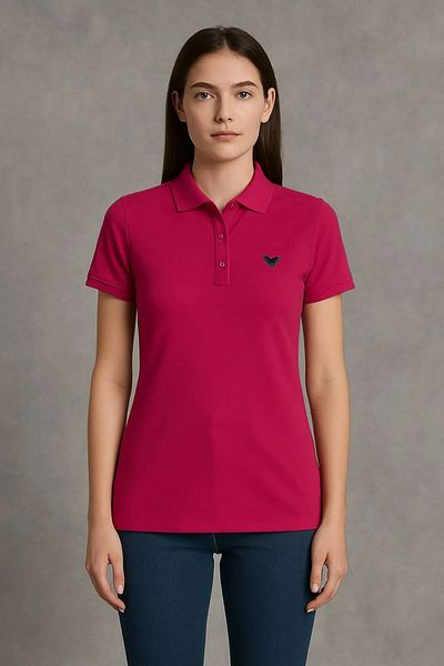 comstar Tricou de vară pentru femei, pachet de 3, Basic Crest, cu gât polo