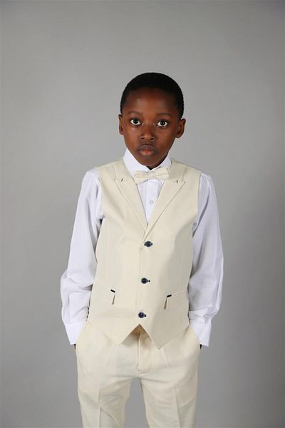Ugly Duck 03 - 14 Years Old Boy Beige Vest Suit