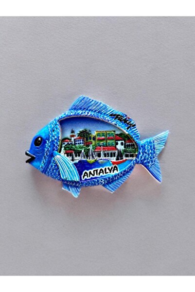 Mundy ANTALYA Temalı Kabartmalı Polyester Magnet 8,5 cm x 6cm