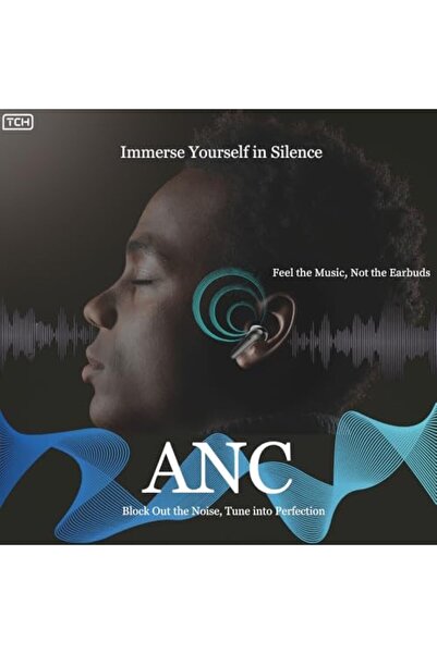 Timeless Connection Hero TCH L10 ANC Wireless Earbuds with Active Noise Cancellation - BLACK