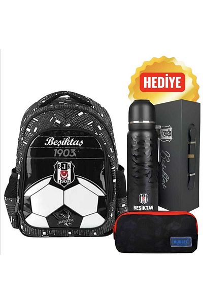 Beşiktaş School Backpack, Licensed Double Eyed Pen Bag