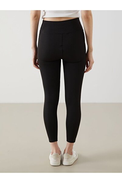 LC Waikiki Women's Black Elastic Waist Leggings