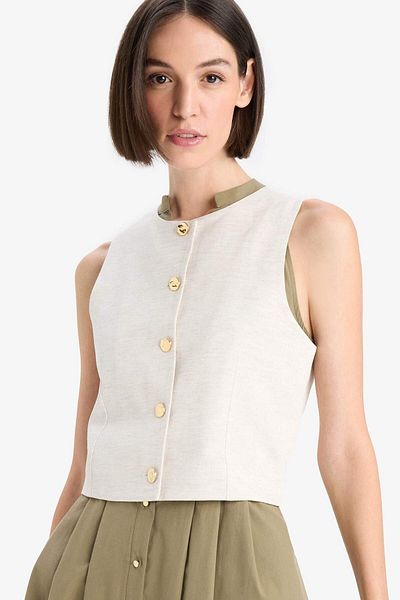 DeFacto Fitted Crew Neck Vest F6814Ax25Au