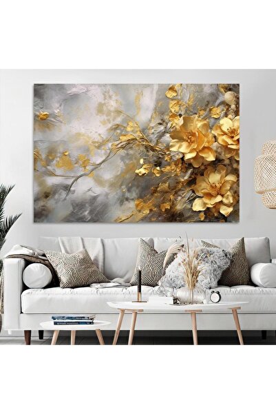 SND لوحة جدارية قماشية كانفس بتصميم عصري إطار فضي، ٥٠×٧٠ سم