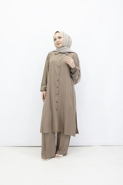 feray kaya 0352 Ezel Long Modal Suit