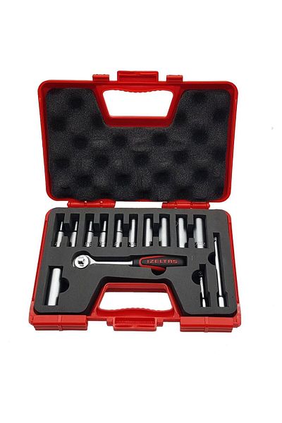 İzeltaş 14 Piece Deep Socket Set 1/4'' Inch