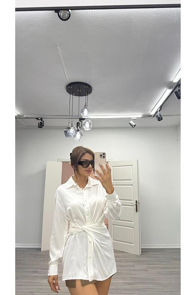Daves Cămașă cu design special cu detaliu de șireturi