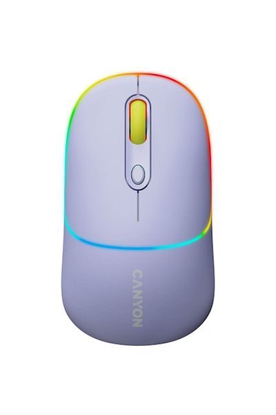 CANYON Wireless Mouse, MW-22, With Lights, White