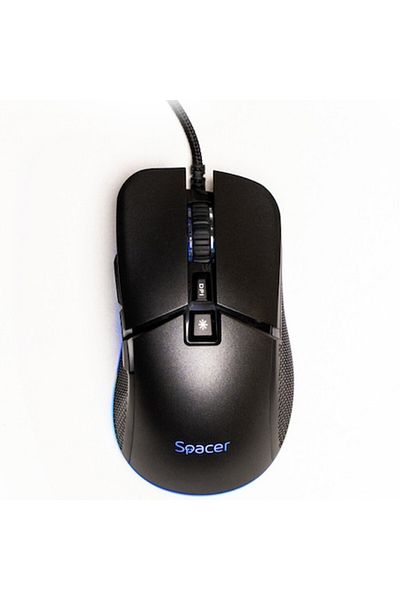 Spacer Mouse Pulsar Pro, Spacer, Gaming, USB, Optic, RGB Lighting