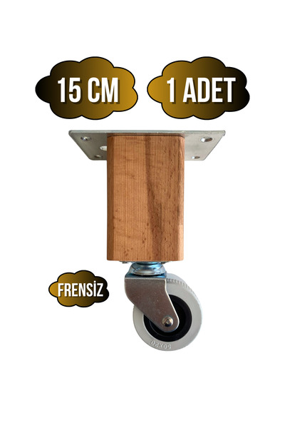 GOLDENWOODEN Picior rotativ din lemn Kale pentru mobilier, masă și dulap (FĂR...
