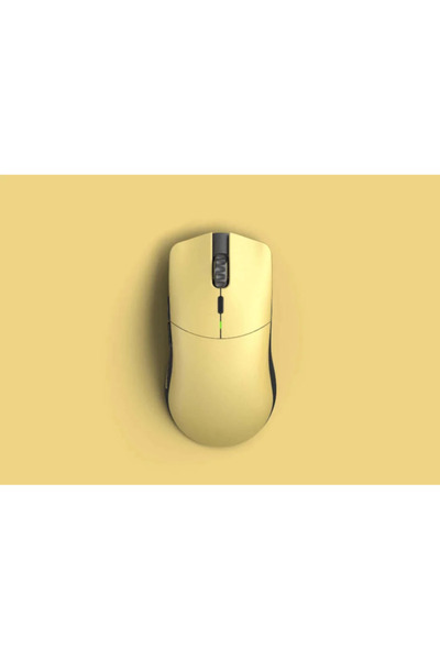Glorious Mouse gaming Model O Pro Wireless - Golden Panda - Forge, Ultrausor 55g, Galben mat