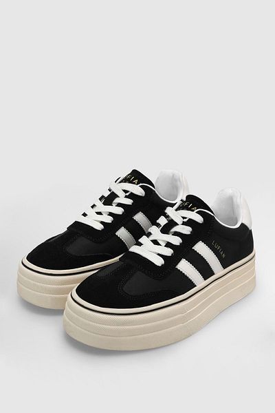 Lufian 121230025 Angela Sneaker Unisex Sports Shoes Black