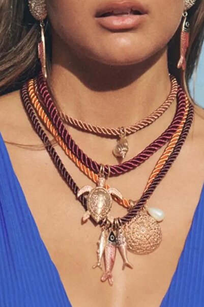 Pinty Design 3 قلادة نسائية على شكل سمكة