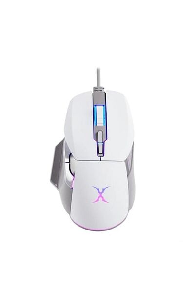 FoxXray Mouse gaming BM-88 STARSHIP, RGB LED, USB, White/Grey