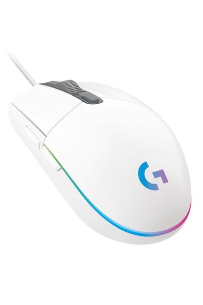 logitech Mouse Gaming G203, RGB LightSync, White