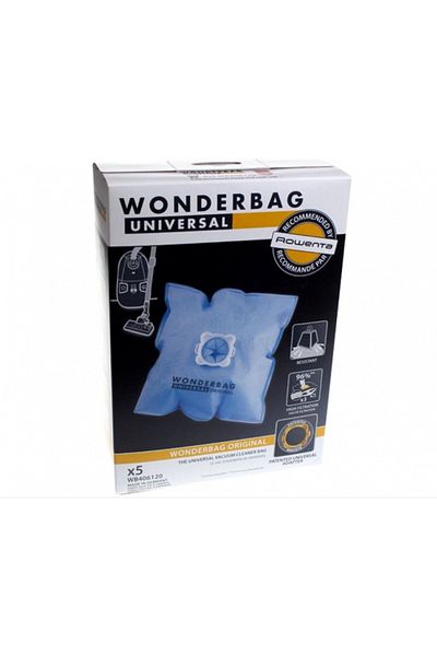 Rowenta Set 5 saci pentru aspirator Rowenta, Wonderbag Universal, WB406120