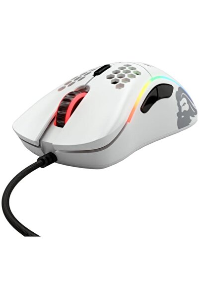 Glorious Mouse de gaming Model D, ultra-ușor 68 g, alb mat