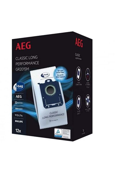 AEG Set 12 saci de aspirator GR201SM + 1 filtru, 9001688242