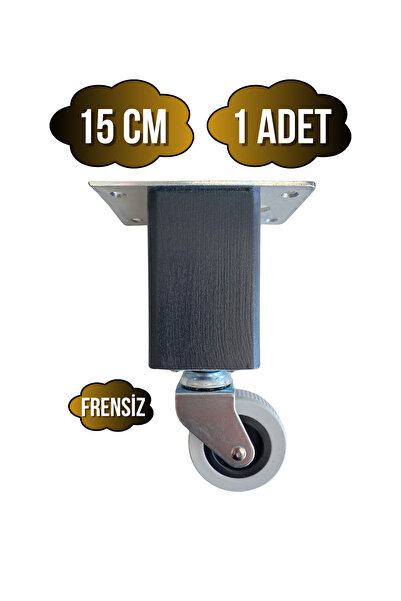 GOLDENWOODEN Picior din lemn Kale cu roți pentru mobilier, masă și dulap (FĂR...