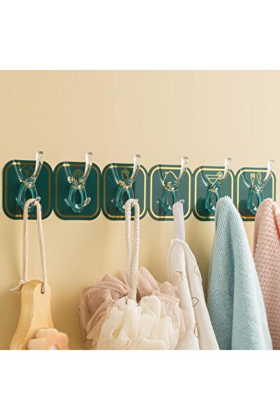 3B Trend شماعة ذاتية اللصق قابلة للسحب مكونة من 6 قطع