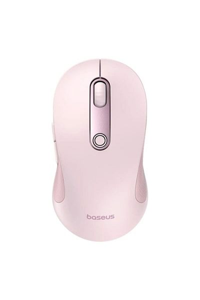 Baseus Mouse wireless F02, 2.4GHz cu Bluetooth, optic, 800-1200-1600 dpi, Roz