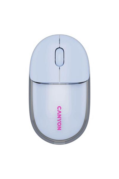 CANYON Mouse OnClick 24, Wireless, Bluetooth Transparent/Blue