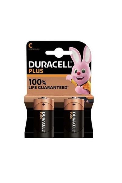 Duracell Set 2 baterii alcaline, C, MN1400/LR14, 1.5V
