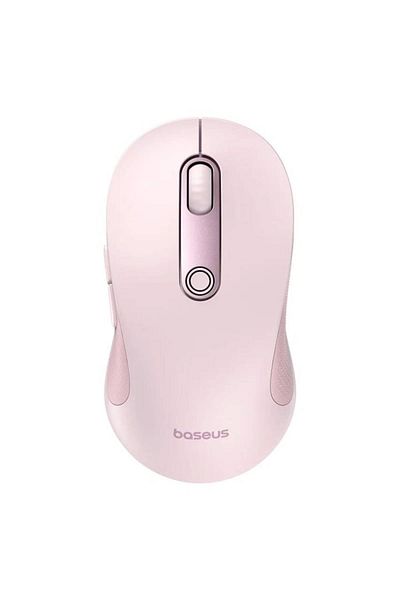 Baseus Mouse wireless F02, 2.4GHz cu Bluetooth, optic, 800-1200-1600 dpi, Roz