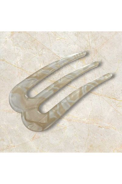 Natural 3 Teeth U Shape Acrylic Hair Clip