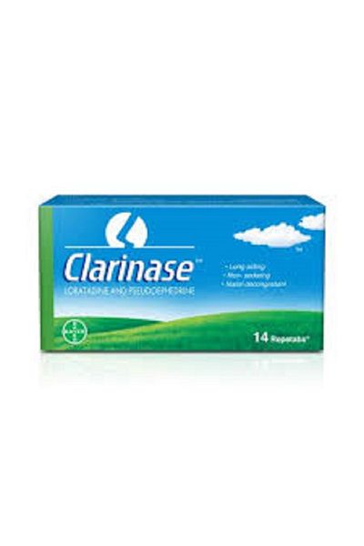 Bayer Clarinase 5/120mg 14 Repetabs tablets