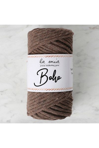 MBB ETİCARET La Mia Boho Dark Brown Twist Macrame Lanyard - L158 - 33996