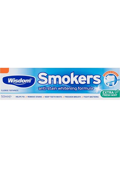WISDOM Smokers Anti-Stain Whitening Toothpaste 50 ml