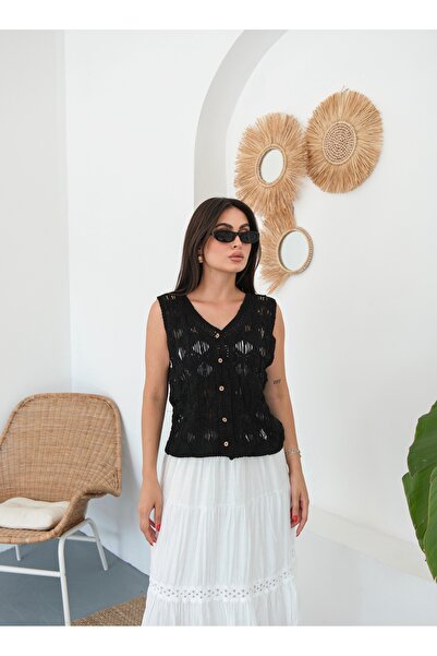 BLUE DAY'S Women's Crochet Cardigan