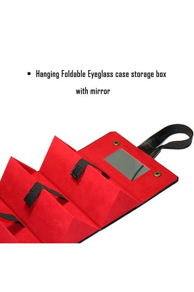OEM Glasses storage and transport box, 5 compartments, mirror, high quality material