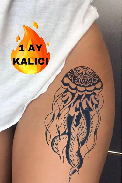 Mecit Tuhafiye 1 AY KALICI DENİZ ANASI KOL BİLEK VUCUT İÇİN GEÇİCİ DÖVME