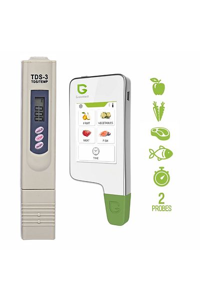 HOPE R Set testere digitale Greentest 2F, masurare nitrati din fructe, legume, carne, peste si TDS3, masura