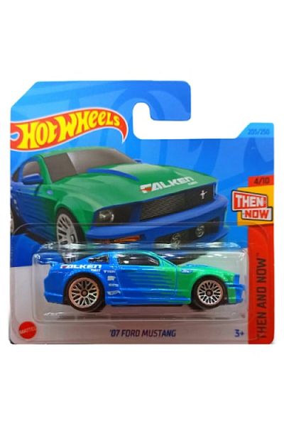 HOT WHEELS Ford Mustang '07, Albastru, Scara 1:64