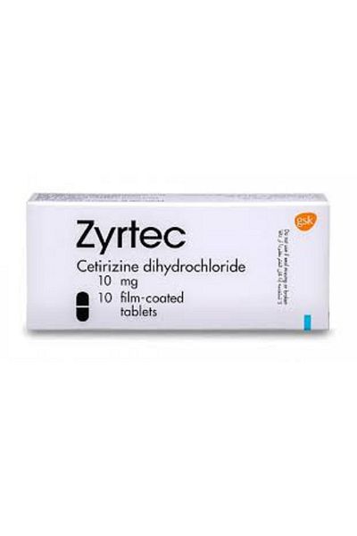 ZYRTEC Zyrtec 10 mg 10 film-coated tablets