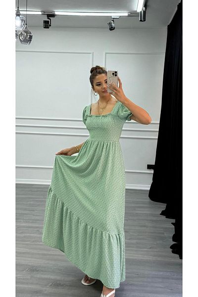 Daves Premium Quality Brodie Special Fabric Embroidered Dress