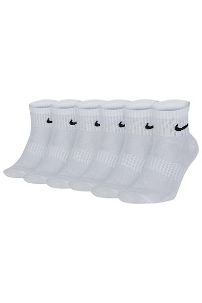Nike , Set de sosete unisex Everyday - 6 perechi, Alb, L