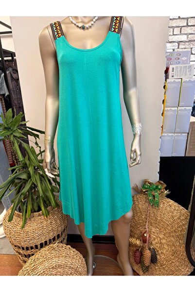 DOLCE QUEEN Women's Asymmetrical Ethnic Strap Long Dress